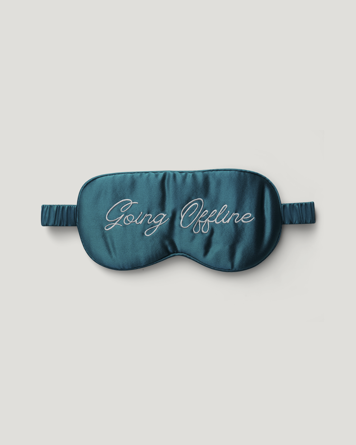 Going Offline Silk Sleepmask Teal